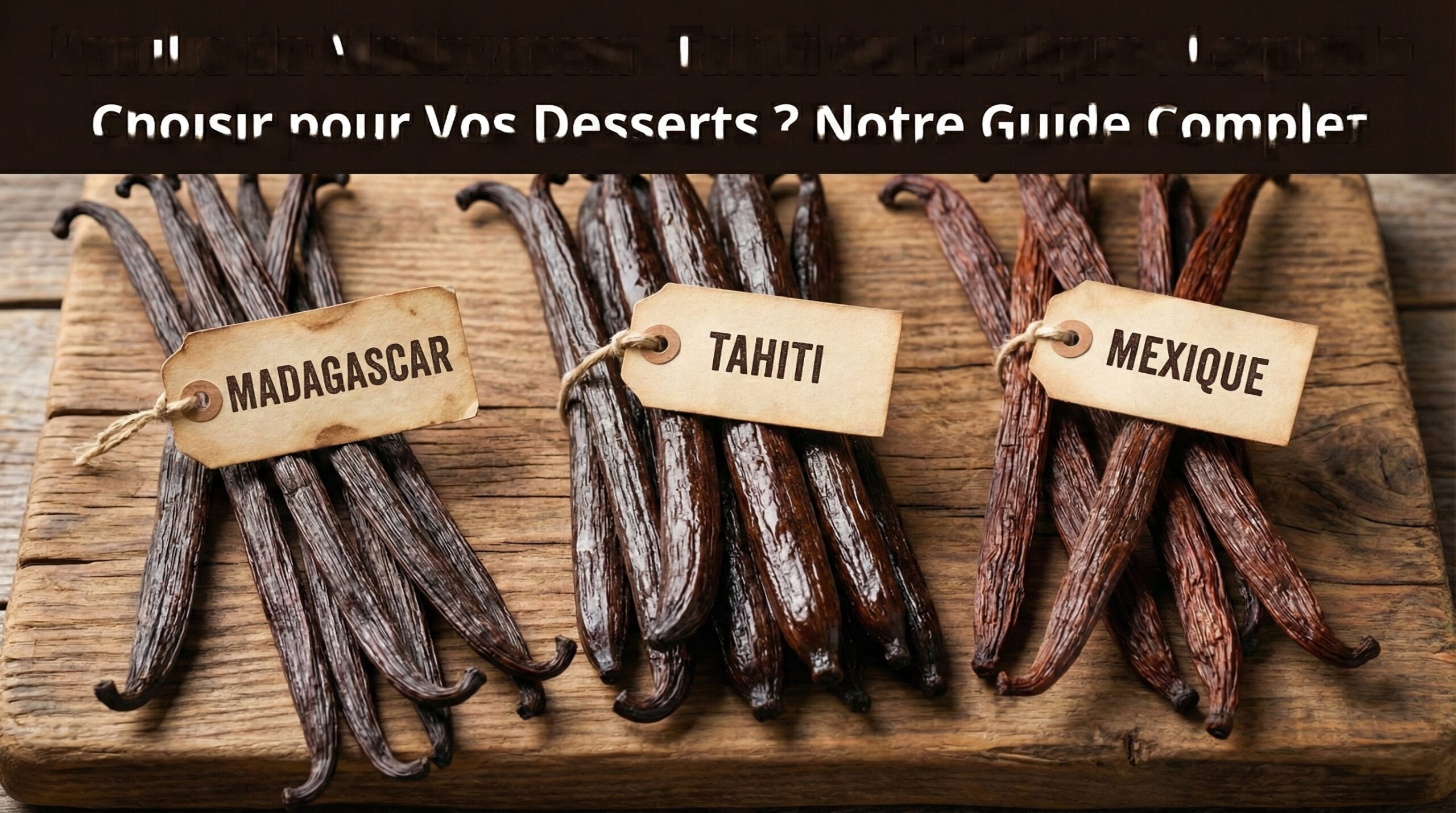 Vanille de Madagascar, Tahiti ou Mexique : Laquelle Choisir pour Vos Desserts ? Notre Guide Complet