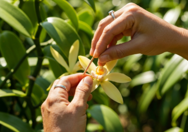Le processus de pollinisation manuelle (le « mariage » de la vanille)